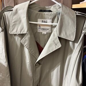 VINTAGE London Fog Long Trench Coach Oversized Tall Like New!